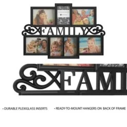 Hastings Home Family Collage Picture Frame With Text Design And 7 Openings For Three 4x6 And Four 5x7 Photos - 23.5" X 16", Black 6 Hastings Home Family Collage Picture Frame With Text Design And 7 Openings For Three 4x6 And Four 5x7 Photos - 23.5" X 16", Black -Home Decor Series Store GUEST cd9ea258 c426 43c0 bdfe e34f5a353aa5