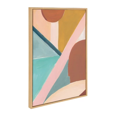 23" X 33" Sylvie Teotitlan Valley Study 2 By Kate Aurelia Holloway Framed Wall Canvas Natural - Kate & Laurel All Things Decor 1 23" X 33" Sylvie Teotitlan Valley Study 2 By Kate Aurelia Holloway Framed Wall Canvas Natural - Kate & Laurel All Things Decor