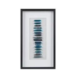 Cerulean Stones Real Natural Agate Framed Shadowbox Blue - Martha Stewart -Home Decor Series Store GUEST ced2b578 ff65 4def b66e be37722d434d