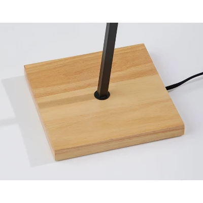 Wren Floor Lamp Black (Includes Light Bulb) - Adesso 4 Wren Floor Lamp Black (Includes Light Bulb) - Adesso - Image 4