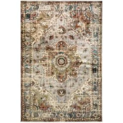 Joanna Distressed Medallion Rug Gray/Rust - Captiv8e Designs -Home Decor Series Store GUEST d0f647e1 1a32 4fd3 85c1 20a967d0719c