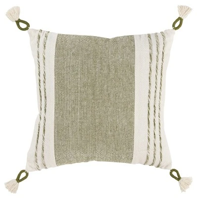 20"x20" Oversize Color Block Square Throw Pillow Cover - Rizzy Home 8 20"x20" Oversize Color Block Square Throw Pillow Cover - Rizzy Home - Image 8