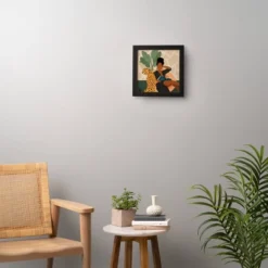 Domonique Brown Stay Home No. 1 Framed Wall Art Black - Deny Designs -Home Decor Series Store GUEST d3551eef 547e 4b48 86d6 4f4ae2c18532