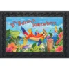 Briarwood Lane 5 O'clock Parrot Summer Doormat Tropical Beach Humor 30" X 18" Indoor Outdoor