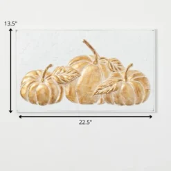 Gilded Pumpkin Metal Wall Art Multicolor 13.5"H Metal -Home Decor Series Store GUEST d45d5293 5f81 4203 9b2e e18e23db6e07