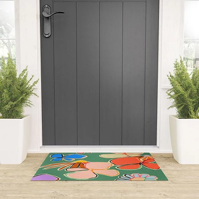 Sandrapoliakov VINTAGE GARDEN GREEN Welcome Mat - Society6 1 Sandrapoliakov VINTAGE GARDEN GREEN Welcome Mat - Society6