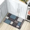 World Rug Gallery Contemporary Modern Boxes Anti Fatigue Standing Mat