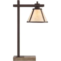 Franklin Iron Works Maricopa Rustic Farmhouse Desk Lamp 21 1/4" High Bronze Metal With USB And AC Power Outlet Mica Shade For Bedroom Living Room Home 14 Franklin Iron Works Maricopa Rustic Farmhouse Desk Lamp 21 1/4" High Bronze Metal With USB And AC Power Outlet Mica Shade For Bedroom Living Room Home -Home Decor Series Store GUEST d52f229f 530c 4c97 9595 434188edde6d
