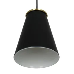 10.38" Metal Pendant Ceiling Light Black - Cresswell Lighting -Home Decor Series Store GUEST d673bb70 8da6 408a 993b 933c730caf7a