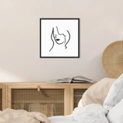 16" X 16" Muser II Woman By Isabelle Z Framed Canvas Wall Art Black - Amanti Art -Home Decor Series Store GUEST d67898aa b524 4f2c 9c16 ab5419cbd5c8