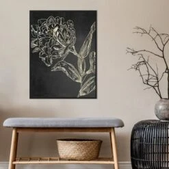22" X 30" Golden Flower Folklore II By Asia Jensen Framed Canvas Wall Art Black - Amanti Art -Home Decor Series Store GUEST d6ca03b0 e185 4f17 a5bd 1933b7a51968