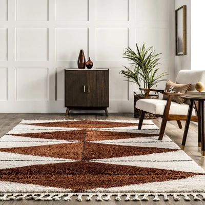 NuLOOM Kali Shaggy Diamond Tassel Area Rug 7 NuLOOM Kali Shaggy Diamond Tassel Area Rug - Image 7
