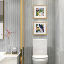 16" X 16" Calter Myriam's Garden Framed Print Art Set By Myriam Van Neste Gold - Kate And Laurel -Home Decor Series Store GUEST d8e9e45b 7b75 4863 a886 2436e3f26a7c