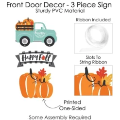Big Dot Of Happiness Happy Fall Truck - Hanging Porch Harvest Pumpkin Party Outdoor Decorations - Front Door Decor - 3 Piece Sign -Home Decor Series Store GUEST d908b688 8013 4bcb b3ca 467ddd6ad382