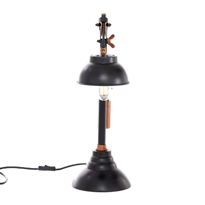 Industrial Metal Desk Lamp Black - Olivia & May 6 Industrial Metal Desk Lamp Black - Olivia & May - Image 6