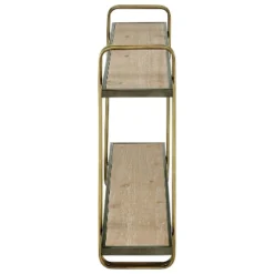 32.3" X 22" 2 Tier Metal And Wood Hanging Bracket Wall Mounted Shelf Gold - Danya B. 19 32.3" X 22" 2 Tier Metal And Wood Hanging Bracket Wall Mounted Shelf Gold - Danya B. -Home Decor Series Store GUEST dd39cb84 945c 4988 a596 faa46ffbd330