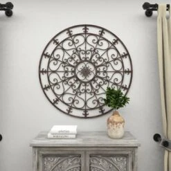 Metal Fleur De Lis Scrollwork And Wall Decor Black - Olivia & May -Home Decor Series Store GUEST dd7a551e 4347 40f7 8fa6 81997655afc2