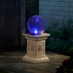 Crackled Glass Solar Gazing Ball Beige - Smart Solar 10 Crackled Glass Solar Gazing Ball Beige - Smart Solar -Home Decor Series Store GUEST ddb200f1 95ce 4632 bd2a 40d1dd94d1f6