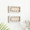 Farmhouse Wood Carved Sign Wall Decor Set Of 2 White - Olivia & May