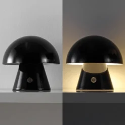 7" Porcini Contemporary Bohemian Rechargeable/Cordless Iron Integrated LED Mushroom Table Lamp - JONATHAN YFeb -Home Decor Series Store GUEST df39ff66 7007 4bd0 a14c d0ad6cd55e81