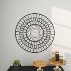 Metal Abstract Carved Design Wall Decor Black - Olivia & May 20 Metal Abstract Carved Design Wall Decor Black - Olivia & May -Home Decor Series Store GUEST df6dd367 ea82 43d2 a799 0ee335cc6541