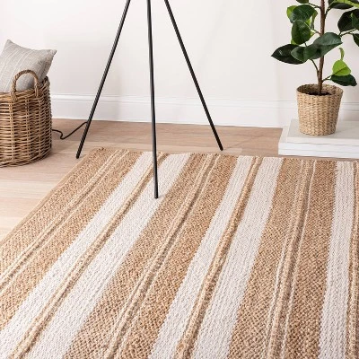 Riverton Striped Jute/Wool Area Rug Tan - Threshold™ Designed With Studio McGee 1 Riverton Striped Jute/Wool Area Rug Tan - Threshold™ Designed With Studio McGee
