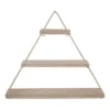 20.8" X 24.2" Tilde Three-Tier Triangle Wood And Metal Wall Shelf Natural/Gold - Kate & Laurel All Things Decor