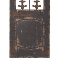 Traditional Metal Scroll Distressed Door Inspired Ornamental Wall Decor With Metal Wire Details Brown - Olivia & May -Home Decor Series Store GUEST e02b73ee 4aea 47e9 87e8 da5d2f8417fe