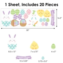 Big Dot Of Happiness Spring Easter Bunny - Peel And Stick Nursery And Home Decor Vinyl Wall Art Stickers - Wall Decals - Set Of 20 11 Big Dot Of Happiness Spring Easter Bunny - Peel And Stick Nursery And Home Decor Vinyl Wall Art Stickers - Wall Decals - Set Of 20 -Home Decor Series Store GUEST e035f155 bc06 455f 9852 9a0914bfca7e