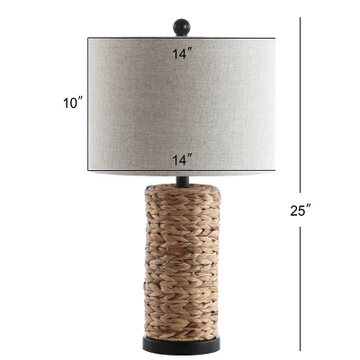 (Set Of 2) 25" Elicia Sea Grass Table Lamps Natural (Includes LED Light Bulb) - JONATHAN Y 3 (Set Of 2) 25" Elicia Sea Grass Table Lamps Natural (Includes LED Light Bulb) - JONATHAN Y - Image 3