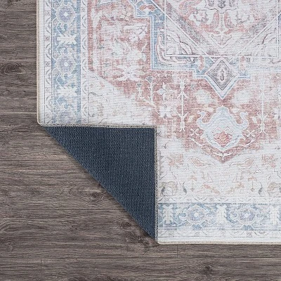World Rug Gallery Distressed Boho Machine Washable Area Rug 3 World Rug Gallery Distressed Boho Machine Washable Area Rug - Image 3