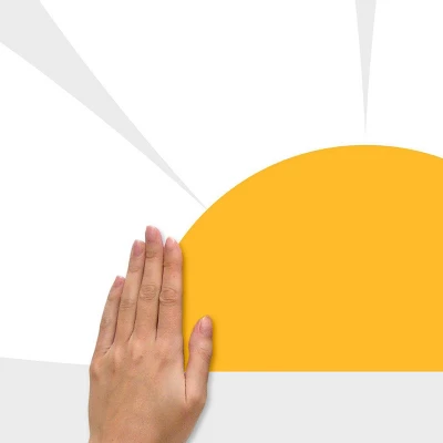 RoomMates XXL Daisy Headboard Giant Wall Decals Yellow/White 2 RoomMates XXL Daisy Headboard Giant Wall Decals Yellow/White - Image 2