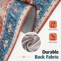 Costway Area Rug 5' X 7' Distressed Vintage Home Carpet Living Room Bedroom Non-Shedding -Home Decor Series Store GUEST e322b44c b772 4034 90f0 c0140db1bfb2