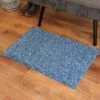 2'x3' ColorStar Static Door Mat Blue - Bungalow Flooring