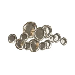 17" X 39" Aluminum Plate Wall Decor With Uneven Edges - Olivia & May