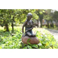 Techko Maid ABS Resin Little Mermaid Solar Outdoor Garden Statue Decor With Spotlight -Home Decor Series Store GUEST e4a036e7 6645 4ce0 828f dee21d9035cc