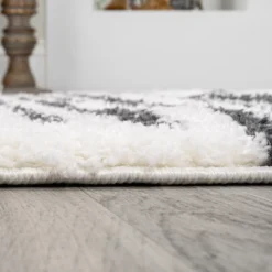 Elm Diamond Stripe Geometric Shag Indoor Area Rug - JONATHAN Y -Home Decor Series Store GUEST e65a2f01 0fc1 47ad ba56 08cf8c8fef53