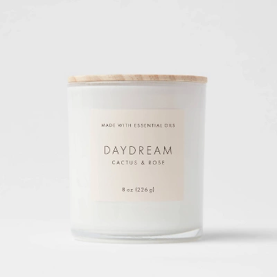 Wood Lidded Glass Wellness Daydream Candle - Threshold™ 5 Wood Lidded Glass Wellness Daydream Candle - Threshold™ - Image 5