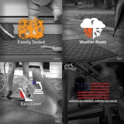 1'8"x2'6" Aqua Shield Snowflake Door Mat Solid Red - Bungalow Flooring -Home Decor Series Store GUEST e76cc85e ad2a 460b af82 07a73da27001