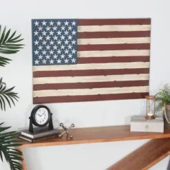 Metal Vintage Rectangular American Flag Wall Decor - Olivia & May -Home Decor Series Store GUEST e92ba7c7 6bd3 449c 801d 2229cbccfbc6