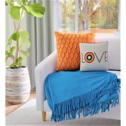 12"x12" 'Love' Embroidered Pride Square Throw Pillow Rainbow/Cream - Edie@Home -Home Decor Series Store GUEST e95f5a05 5572 41f5 b718 dec90043cdb7