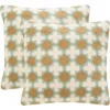 Carna Pillow (Set Of 2) - Amist Green - 20" X 20" - Safavieh