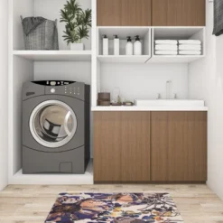 World Rug Gallery Modern Bright Flowers Anti Fatigue Standing Mat -Home Decor Series Store GUEST e9b8c4b7 129c 4d7e bf46 af050085c2ed