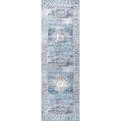 NuLOOM Eva Machine Washable Vintage Faded Medallion Area Rug 24 NuLOOM Eva Machine Washable Vintage Faded Medallion Area Rug -Home Decor Series Store GUEST ea43e54e d318 4f49 a97c 1955632b6748
