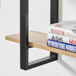 35.5" X 31.5" Rio 3 Tier Floating Bracket Wall Shelf Chestnut - Danya B. 14 35.5" X 31.5" Rio 3 Tier Floating Bracket Wall Shelf Chestnut - Danya B. -Home Decor Series Store GUEST ea959eb0 4646 4f2d be7d de83317a44a4