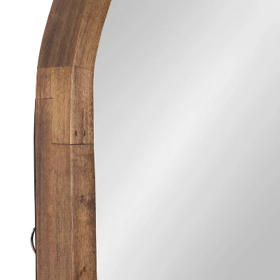 24" X 36" Hutton Arch Wall Mirror Rustic Brown - Kate & Laurel All Things Decor 4 24" X 36" Hutton Arch Wall Mirror Rustic Brown - Kate & Laurel All Things Decor - Image 4