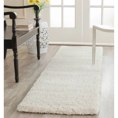 2'x8' Runner Ivory Solid Shag/Flokati Loomed - Safavieh 2 2'x8' Runner Ivory Solid Shag/Flokati Loomed - Safavieh - Image 2