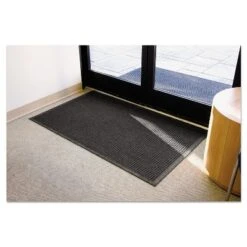 3'x10' Rectangle Solid Plastic Floor Mat Black - Guardian -Home Decor Series Store GUEST eb6a7bfe 89b8 4ab7 90c6 23a040462c07