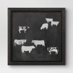 (Set Of 2) 12" X 12" Cow Collection II Framed Wall Canvases - Threshold™ -Home Decor Series Store GUEST eba1d89c 78cc 4c5b 8c67 3a03cc2b6c22