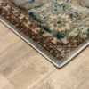 Joanna Distressed Medallion Rug Gray/Rust - Captiv8e Designs